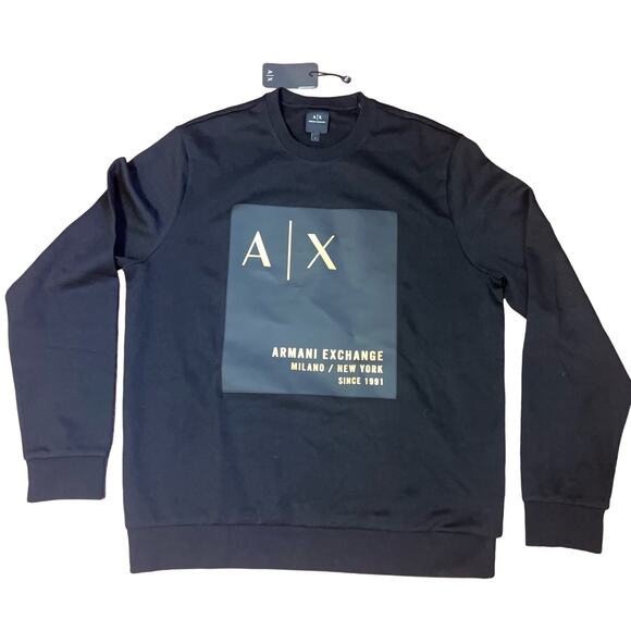 ARMANI EXCHANGE Men Sweatshirt Milano / New York 1991 - Picture 1 of 6